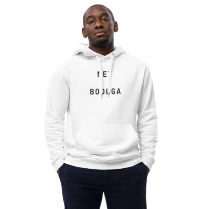 net bodega logo hoodie white model front