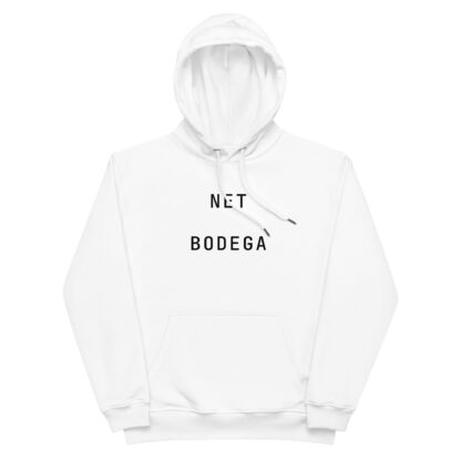 net bodega logo hoodie white front