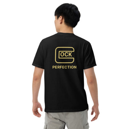 glock logo parody shirt black model back