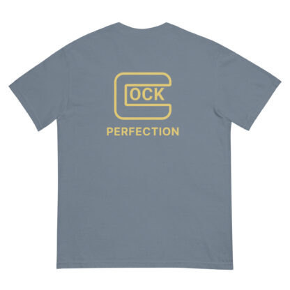 glock logo parody shirt blue jean back