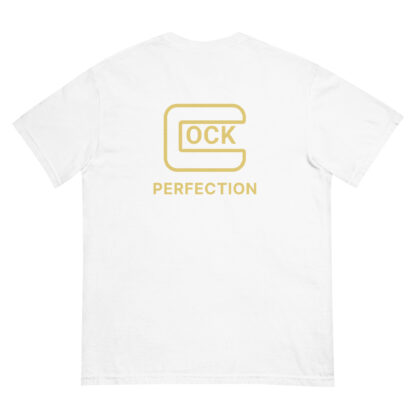 glock logo parody shirt white back