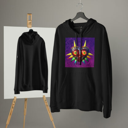 Majora's Mask pixel art adidas fleece hoodie - Image 2