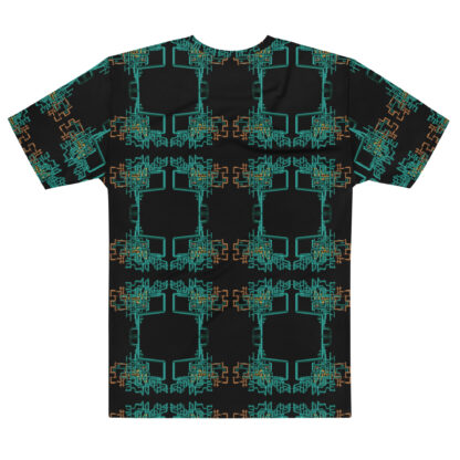 Psychedelic 3D Pipes 2 men's crew neck t-shirt - Image 2