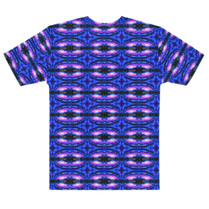 Psychedelic Pixel Galaxy men's crew neck t-shirt - Image 2