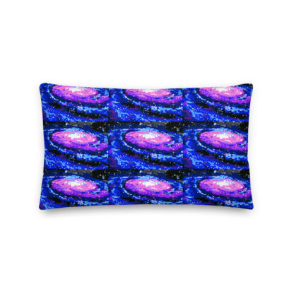 Tiled Pixel Galaxy throw pillow