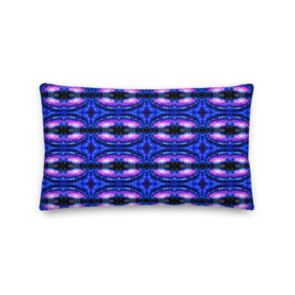 Psychedelic Pixel Galaxy throw pillow