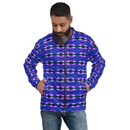 Psychedelic Pixel Galaxy bomber jacket (unisex) - Image 5