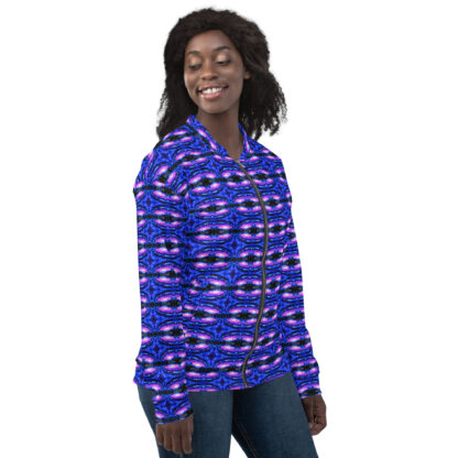 Psychedelic Pixel Galaxy bomber jacket (unisex) - Image 6