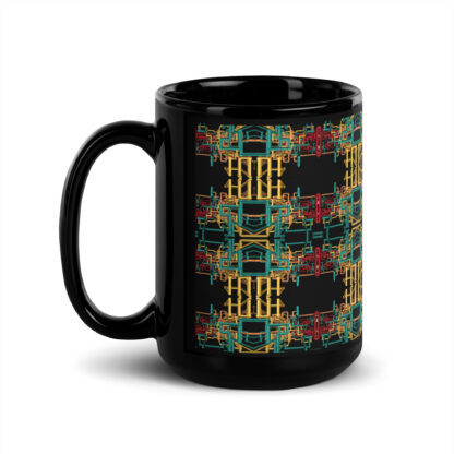 Psychedelic 3D Pipes 15oz mug - Image 2