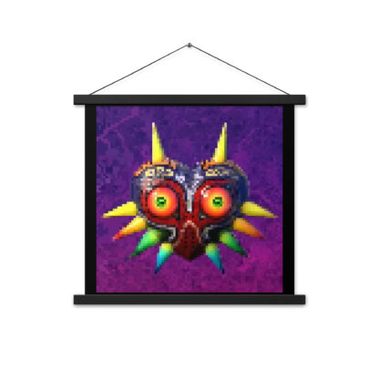 Majora's Mask pixel art 18x18" hanging poster