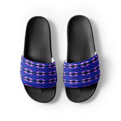 Psychedelic Pixel Galaxy men's slides - Image 3