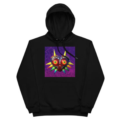 majoras mask pixel art eco comfort hoodie