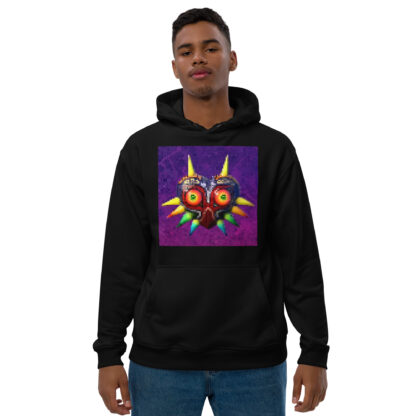 majoras mask pixel art eco comfort hoodie