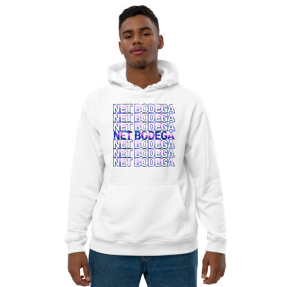 net bodega thank you eco comfort hoodie white model