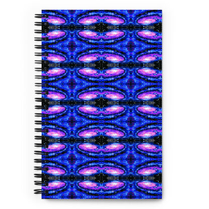 Psychedelic Pixel Galaxy dotted paper spiral notebook