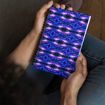 Psychedelic Pixel Galaxy dotted paper spiral notebook - Image 5