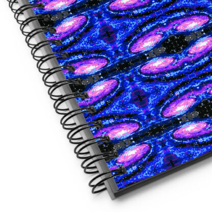 Psychedelic Pixel Galaxy dotted paper spiral notebook - Image 4