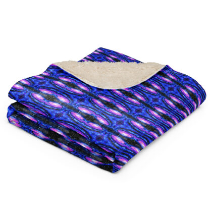 Psychedelic Pixel Galaxy sherpa blanket - Image 2