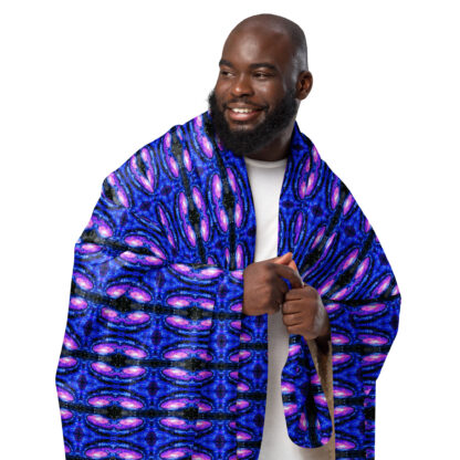 Psychedelic Pixel Galaxy sherpa blanket - Image 4