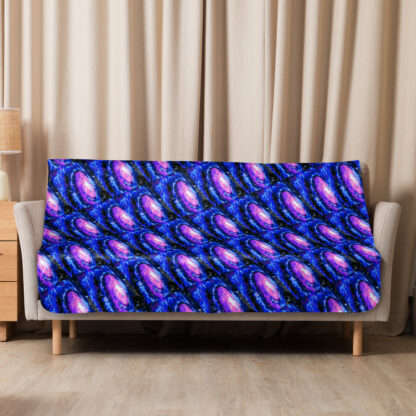 Tiled Pixel Galaxy sherpa blanket - Image 3