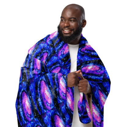 Tiled Pixel Galaxy sherpa blanket - Image 4