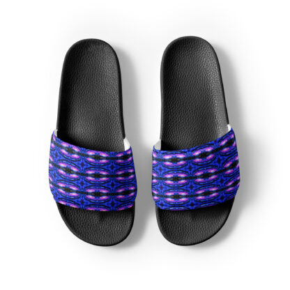 Psychedelic Pixel Galaxy women's slides - Image 3