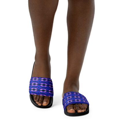 Psychedelic Pixel Galaxy women's slides - Image 2