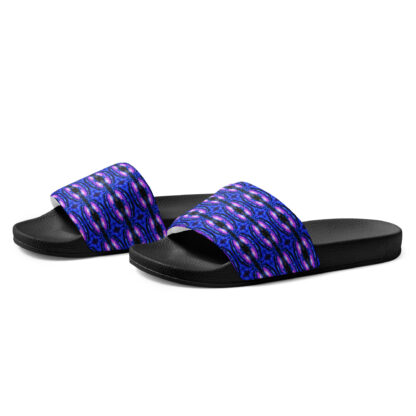 Psychedelic Pixel Galaxy women's slides - Image 4